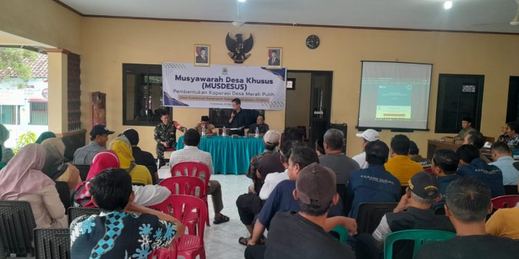 Masyarakat Kudu Keras Ikuti Acara Musdesus Koperasi Merah Putih