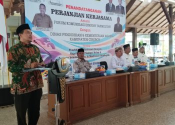 Jalin Kerjasama, DPC FKDT Kabupaten Cirebon Dengan Dinas Pendidikan Dan Kementerian Agama Kabupaten Cirebon Lakukan MoU