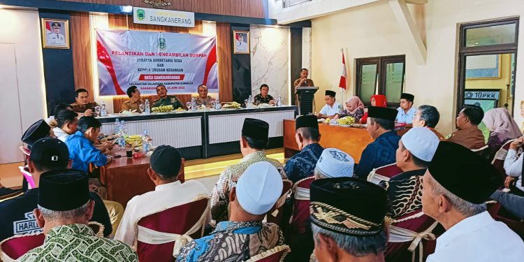 Kuwu Ahmad Sutedja Pimpin Pelantikan dan Pengambilan Sumpah Jabatan Dua Perangkat Desa
