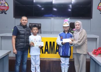 Usai Tampil Dihadapan Presiden Prabowo Subianto, Kapolres Indramayu Sambut Kedatangan Polisi Cilik Dermayu