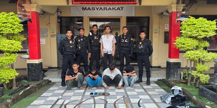 Empat Remaja Anggota Geng Motor Diringkus Polisi 