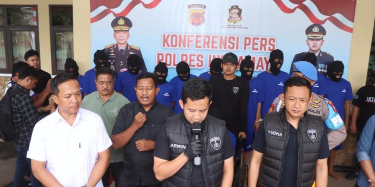Selama Operasi Jaran Lodaya 2025, Polres Indramayu Ciduk 15 Orang Tersangkut Kasus Curat dan Curas