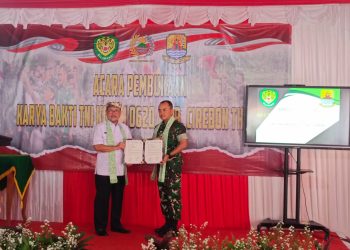 Karya Bakti TMMD Tingkat Kabupaten Cirebon Tahun 2025 Di Desa Sende Resmi Dibuka