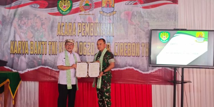 Karya Bakti TMMD Tingkat Kabupaten Cirebon Tahun 2025 Di Desa Sende Resmi Dibuka
