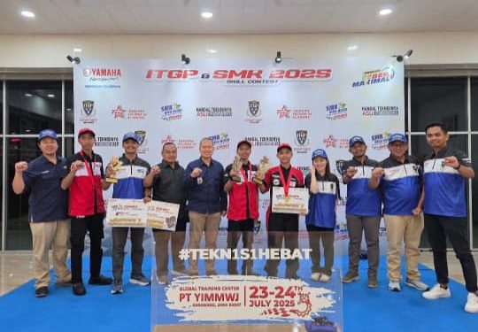 Siswa SMK Muhammadiyah Lemahabang Juara 1 SMK Skill Contest Yamaha 2025 Tingkat Nasional
