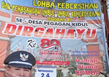 Perayaan HUT RI Ke-80 Pemdes Pegagan Kidul Siapkan Hadiah Kambing Untuk Kelompok Warga Katagori Lingkungan Bersih