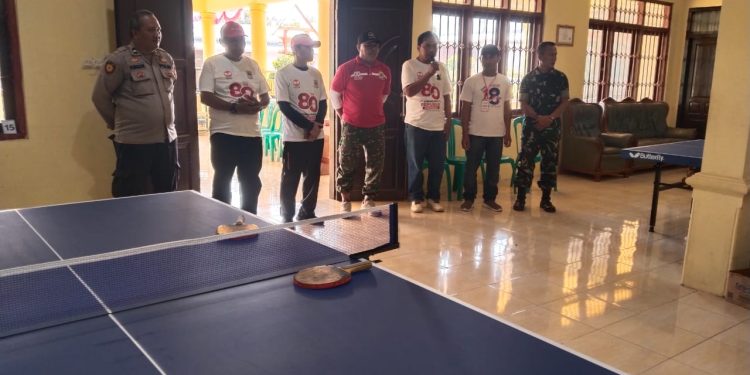 Peringati HUT RI ke 80 2025 Pemdes Pabedilan kulon Gelar Kuwu Cup Tenis Meja