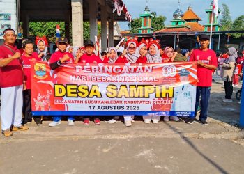 Semarak Kemerdekaan, Pemdes Sampih Gelar Jalan Santai