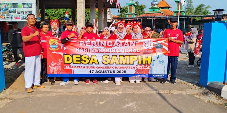 Semarak Kemerdekaan, Pemdes Sampih Gelar Jalan Santai