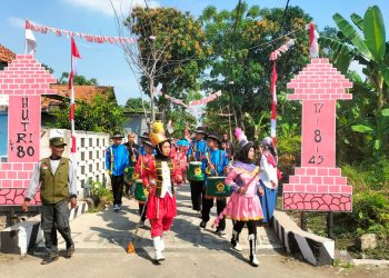 Pemdes Panggangsari Adakan Sepeda Hias Dalam Rangka HUT RI ke 80
