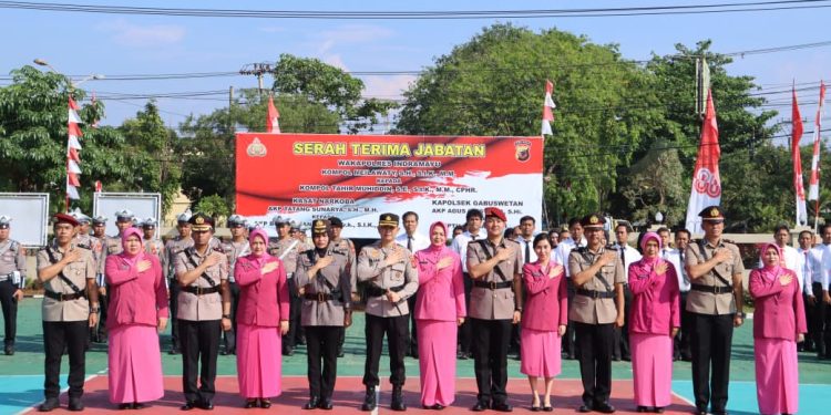 Polres Indramayu Gelar Sertijab Wakapolres Kasat Narkoba dan Kapolsek Gabuswetan