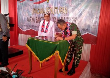 Bupati Cirebon Apresiasi Hasil Pembangunan Karya Bakti TNI di Desa Sende