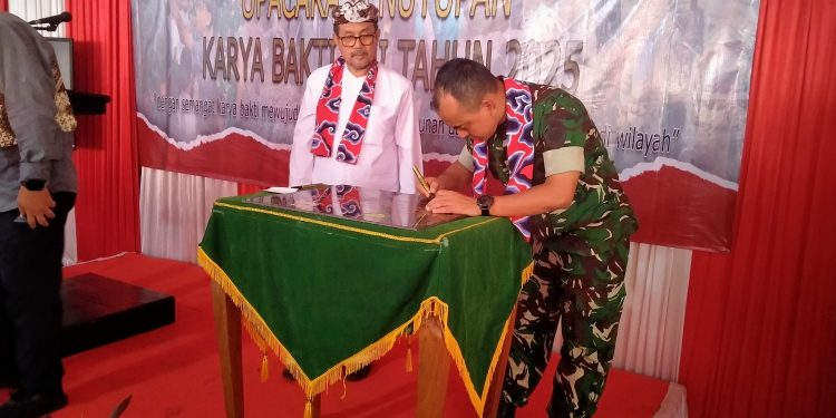 Bupati Cirebon Apresiasi Hasil Pembangunan Karya Bakti TNI di Desa Sende