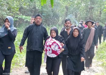 Acara Iplalan Adat Desa Rambatan Wetan, Mandi di Kali Cimanuk