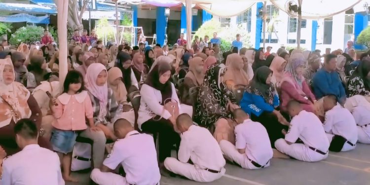 Gelar Pengukuhan, Ratusan Siswa SMK Samudra Nusantara Asjap Ikuti Boarding School Dan Pelantikan Korp LDDK