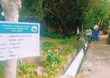Realisasi Dana Desa Tahap 2 Tahun 2025, Pemdes Sampih Pasang Piva Gorong – Gorong