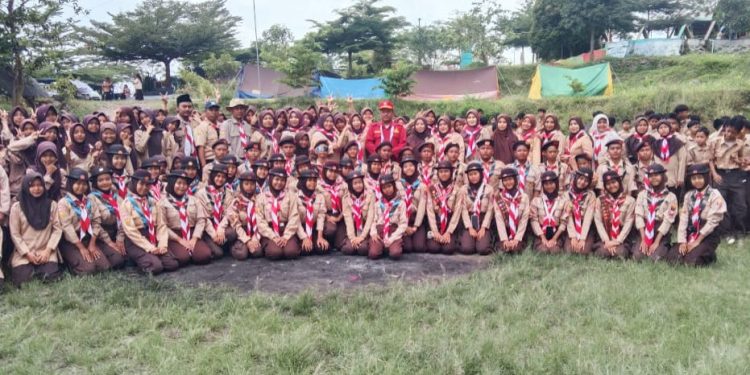 SMP Negeri 2 Lemahabang Gelar LDKS di Perkemahan Bumi Pelangi Kuningan