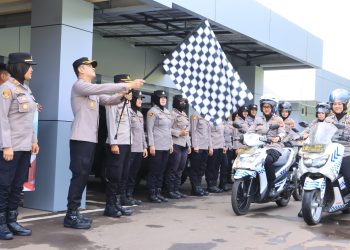 Gunakan Metode 3S, Polwan Polres Indramayu Sapa Warga