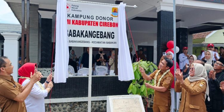 Wabup Cirebon Resmikan Kampung Donor Darah