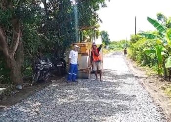 CV. ALZDAF Kebut Pembuatan Saluran dan Peningkatan Ruas Jalan Sigong – Tuk Karangsuwung