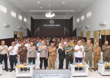 Pastikan Seluruh Tahapan Pilwu Berjalan Aman dan Akuntabel, Polres Indramayu Gelar Rakor Lintas Sektoral