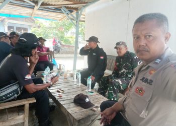 Kompak, TNI-Polri Sampaikan Imbauan Kamtibmas di Wilayah Bongas Indramayu