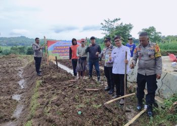 Polsek Sedong Polresta Cirebon Gelar Penanaman Jagung Kuartal I 2026