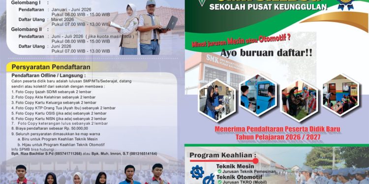 Minat Jurusan Mesin Atau Otomotif, Buruan Daftar di SMK Dwi Bhakti Ciledug