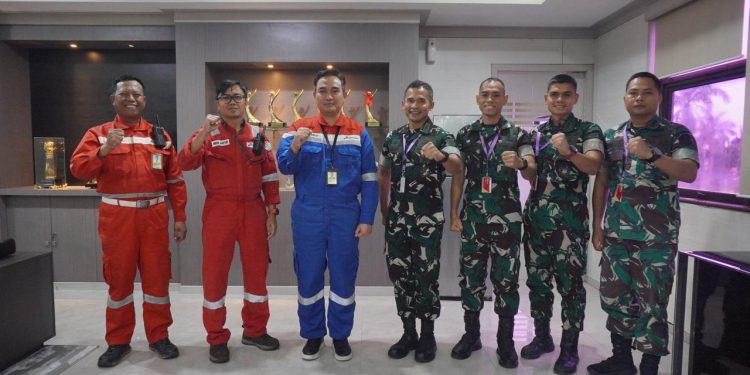 Kunjungi Kilang Balongan, Brigif 34/Cakra Buana dan Yonif TP 889/GW Siap Berkolaborasi Jaga Obvitnas