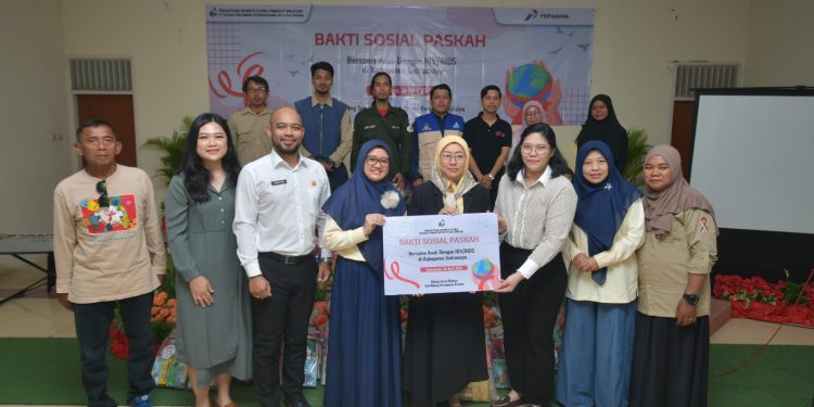 PWP Kilang Balongan Salurkan Bingkisan ke Anak dengan HIV/AIDS di Indramayu
