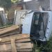 Diduga Rem Blong, Rekaman CCTV Ungkap Pick Up Kebut dan Terbalik ke Parit Usai Seruduk Motor di Jalan Asem Lemahabang