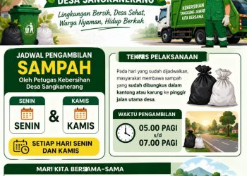Pemdes Sangkanerang Terapkan Jadwal Pengambilan Sampah, Ajak Warga Jaga Kebersihan Lingkungan