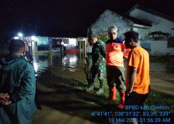 Hujan Dengan Intensitas Tinggi Rendam Sejumlah Daerah Di Kabupaten Cirebon, Nuggy Pranugrah Affandi: Banjir Sudah Surut Aktivitas Mulai Normal Kembali