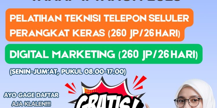 Dinas Ketenagakerjaan Kota Cirebon Buka Pelatihan Gratis