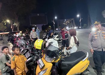 Patroli Skala Besar di Malam Minggu, Polres Indramayu Sisir Lokasi Rawan Gangguan Kamtibmas