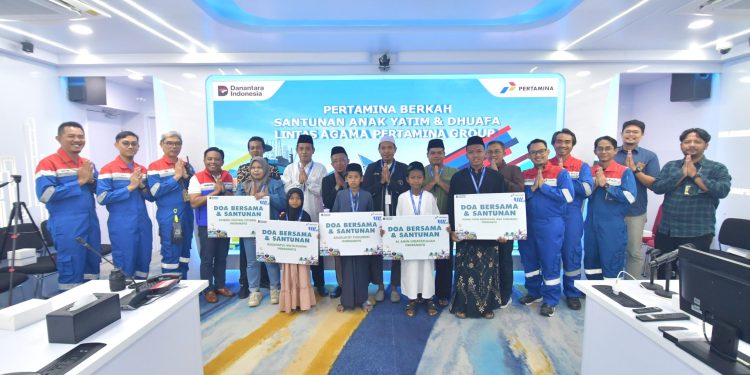 Pertamina Berkah, PPN Kilang Balongan Santuni Anak Yatim dan Sahabat Disabilitas Lintas Agama