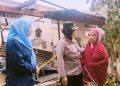 Kapolsek Yulie Sambangi Gudang & Rumah Korban Kebakaran di Cipeujeuh Wetan