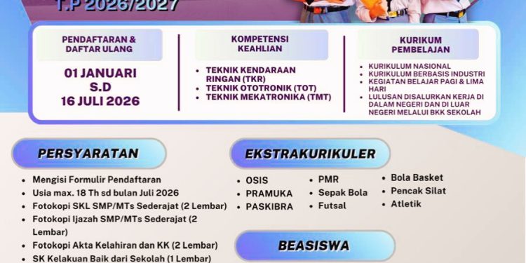 SMK Al Jabbar Ciledug Buka SPMB 2026/2027, Lulusan Disalurkan Kerja ke Jepang & Dalam Negeri