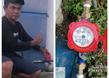 Diduga Hilang, Water Meter Air PDAM Kembali Dipasang di Kantor Balai Wartawan Indramayu