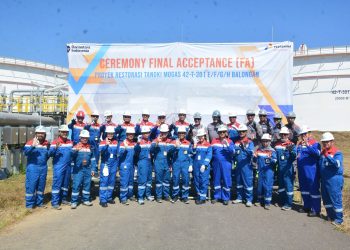 Pertamina Tuntaskan Restorasi Empat Tangki Mogas Strategis di PPN Kilang Balongan