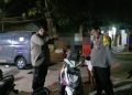 Patroli Malam , Polsek Losarang Tindak Knalpot Brong
