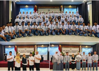 Kepala SMAN 1 Lemahabang Nina Ernawati Purnamasari Lantik 60 Anggota MPK Masa Bakti 2026-2027