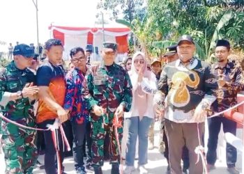 Kasdim Mayor Arm Sulkhan Resmikan Jembatan Perintis Garuda di Munjul, Dongkrak Perekonomian Tiga Desa