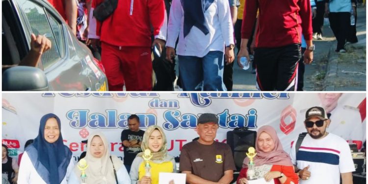 Meriahkan HUT RI KE-81, Kecamatan Lemahabang Gelar Gerak Jalan Hingga Festival Kuliner