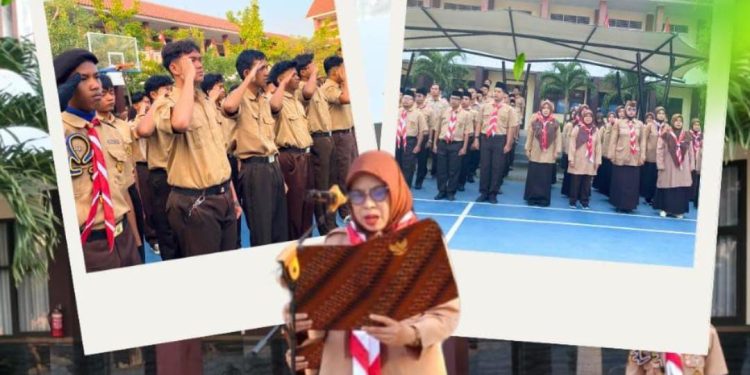 SMAN 1 Lemahabang Gelar Upacara Peringatan Hari Pramuka Ke-65 Tahun 2026