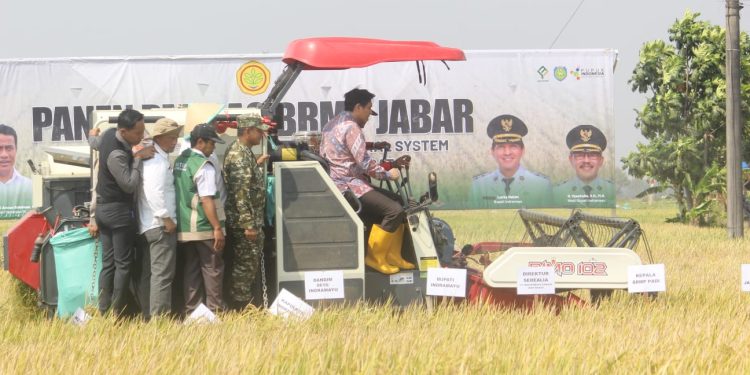Dandim Indramayu Hadiri Panen Perdana PM-AAS di Terisi