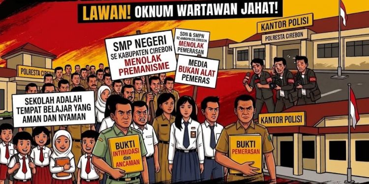 Tolak Intimidasi Dan Pemerasan, Puluhan Kepala SDN dan SMPN Laporkan Oknum Wartawan Ke Polresta Cirebon