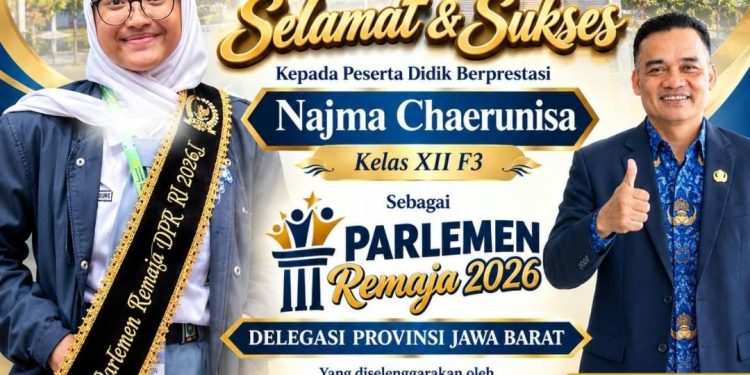 Membanggakan! Najma Chaerunisa Siswi SMAN 1 Astanajapura Wakili Jawa Barat di Parlemen Remaja 2026 DPR RI