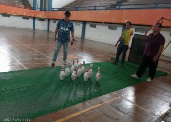 Tak Biasa, Berbekal Lapangan Seadanya Atlet Bowling NPCI Indramayu Tetap Berlatih 