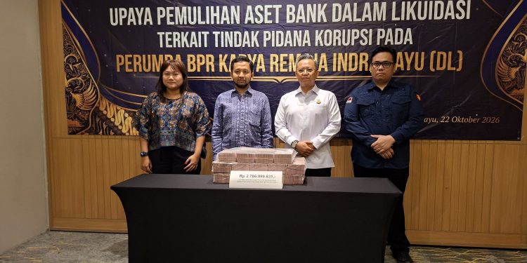 Kejari Indramayu Serahkan Uang Hasil Sitaan Tipikor BPR Karya Remaja, Rp2,7 Miliar ke LPS